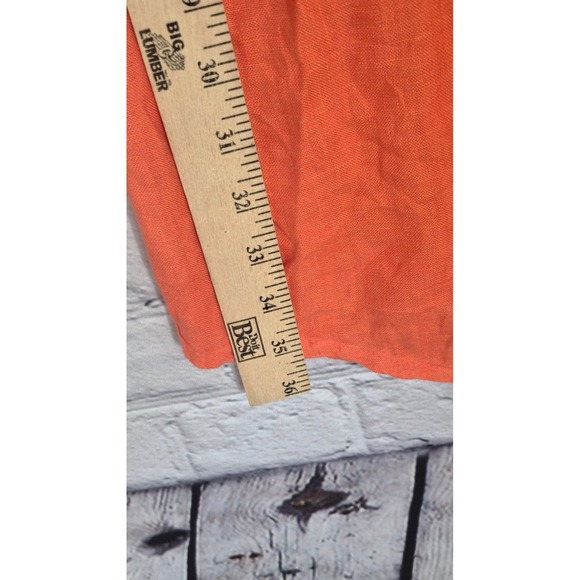 Talia Benson Citris Pop Beach Stroll Linen Dream Shirt Dress THROW AND WOW - Picture 6 of 9